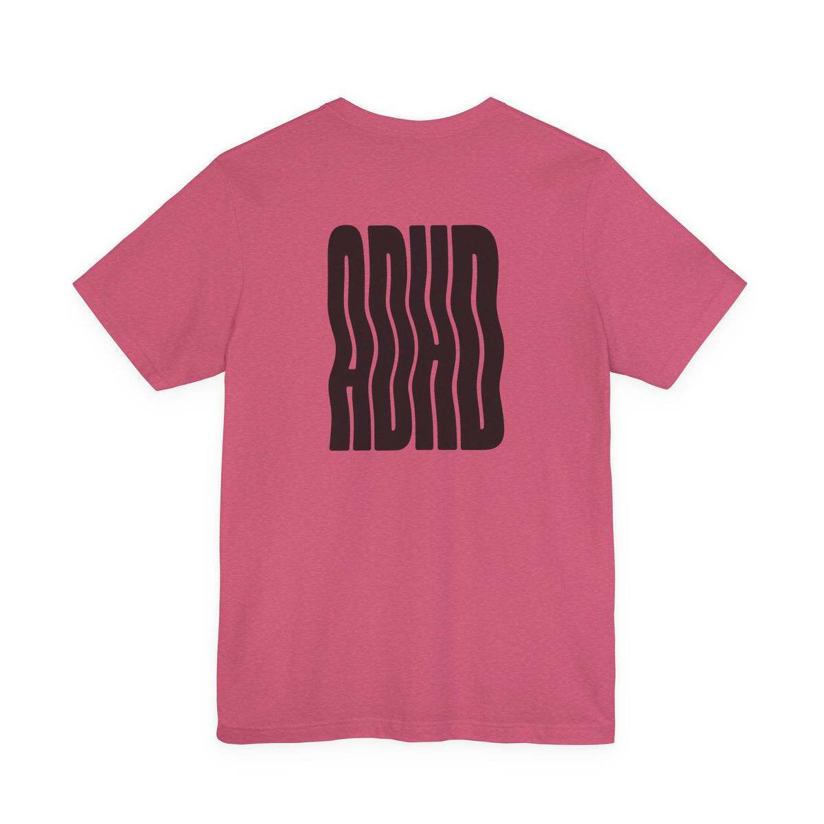 Adult Unisex abstract "ADHD' Wavy Letter Graphic T-Shirt