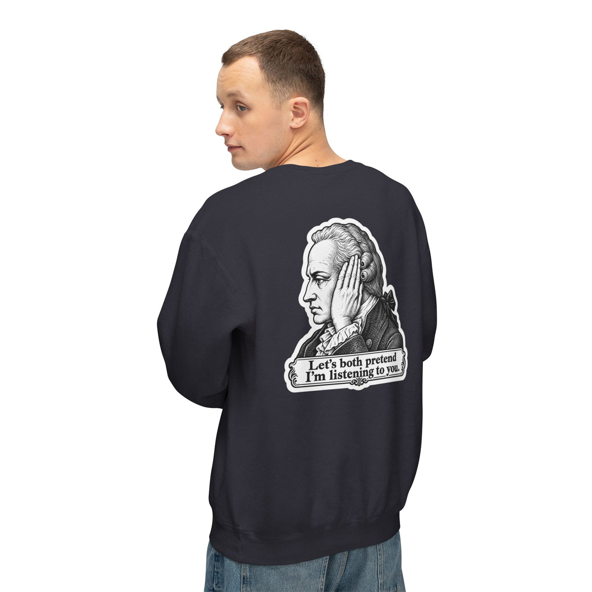Adult Unisex "I Just Kant" Philosophy Sweatshirt