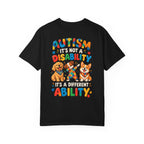 Adult Unisex "Autism Is Not a Disability Different Ability" T-Shirt