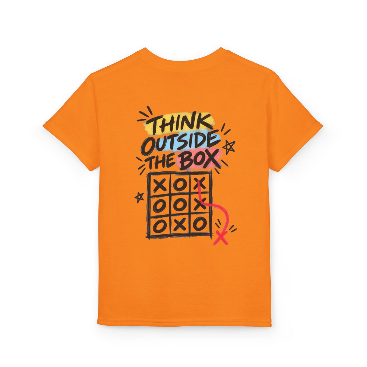 Youth Unisex "Think Outside the Box" Tic Tac Toe T-Shirt