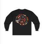 Adult Unisex Abstract Colourful Artwork Long Sleeve Tee