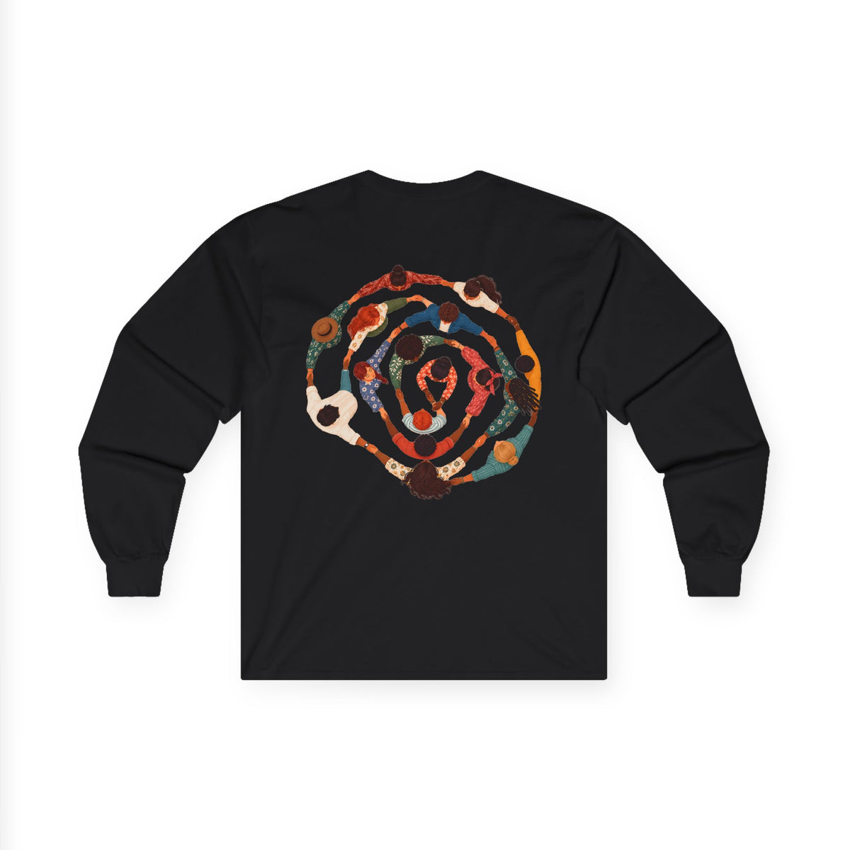 Adult Unisex Abstract Colourful Artwork Long Sleeve Tee