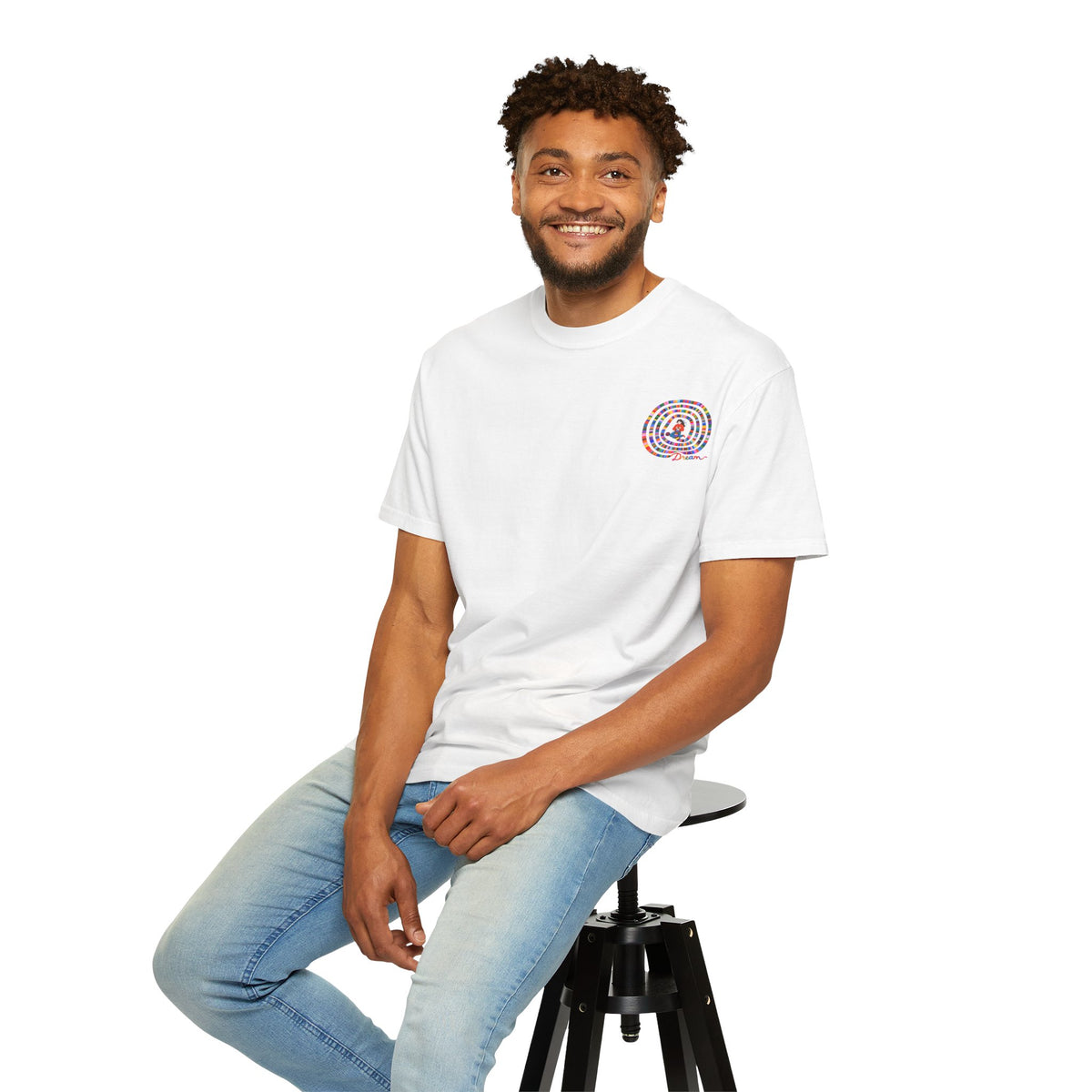 Adult Unisex Colourful Spiral Dream Graphic T-Shirt