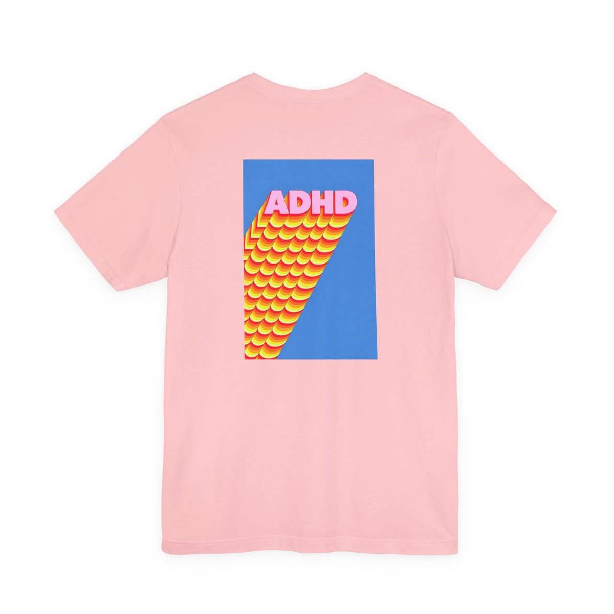 Adult Unisex ADHD Graphic T-Shirt, Colorful Neurodiversity Design