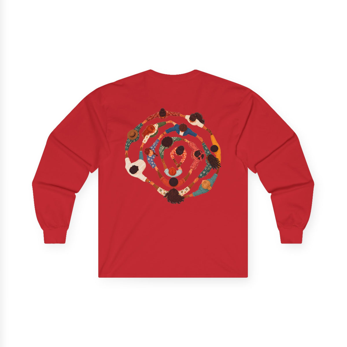 Adult Unisex Abstract Colourful Artwork Long Sleeve Tee