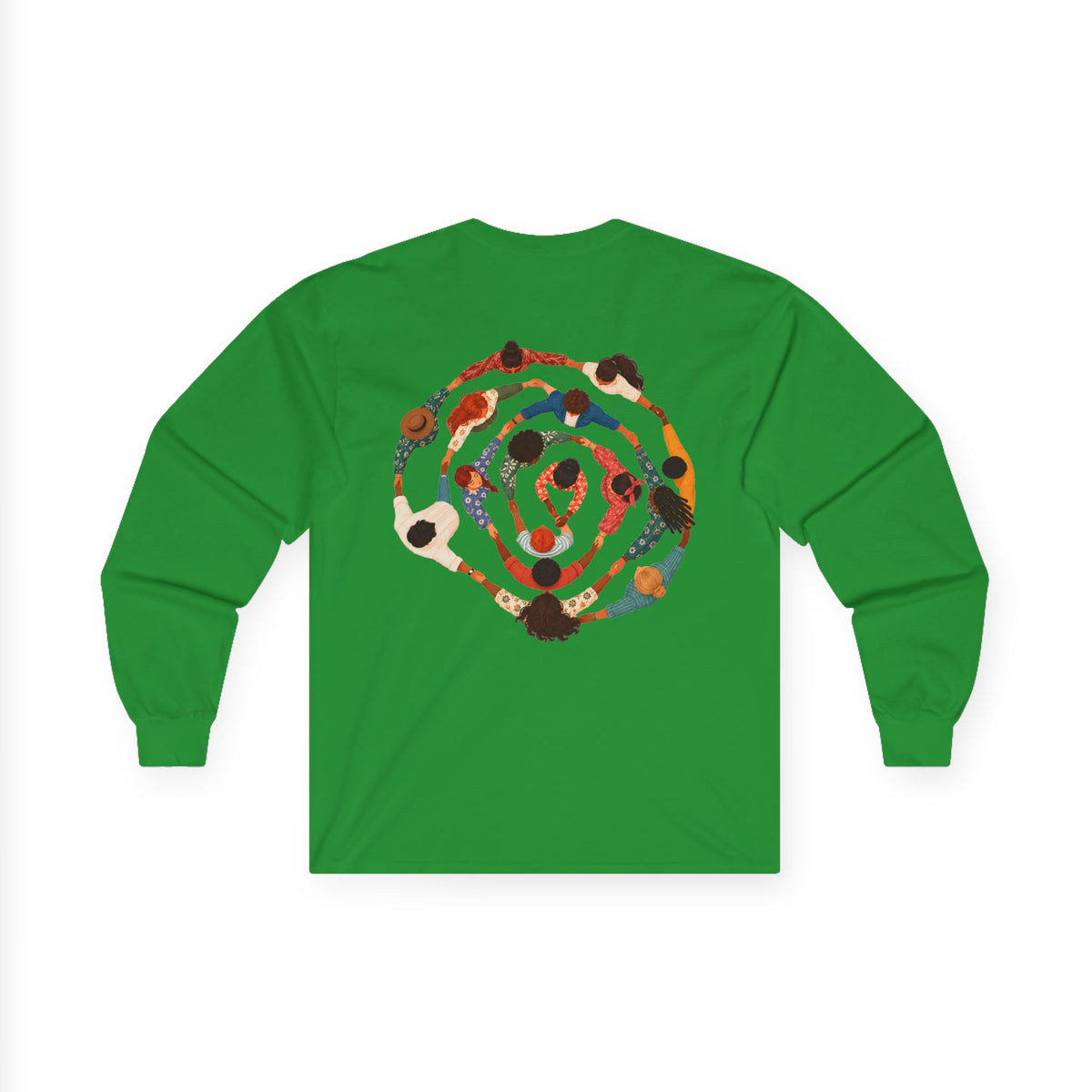 Adult Unisex Abstract Colourful Artwork Long Sleeve Tee