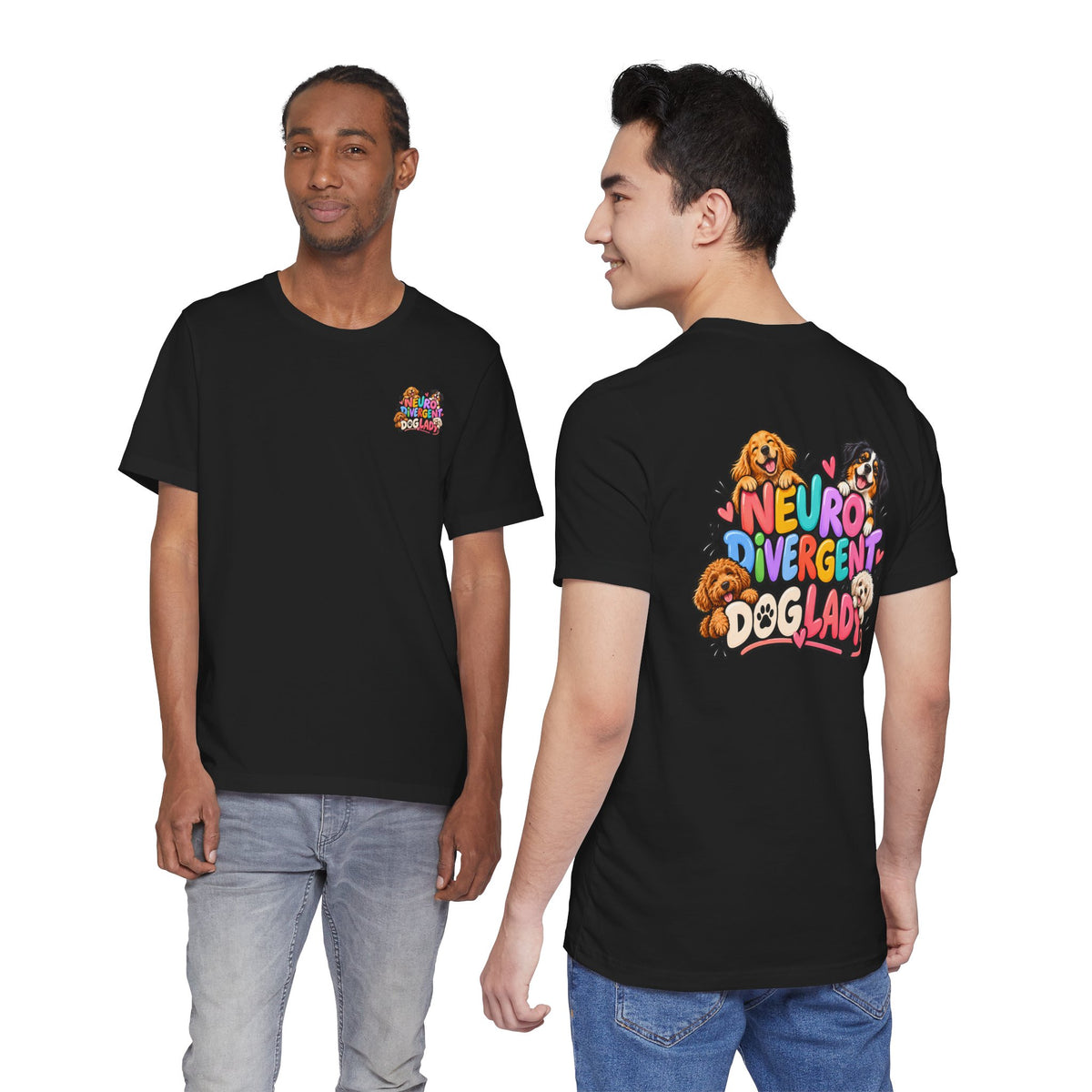 Adult Unisex "Neurodivergent Dog Lady" Graphic T-Shirt