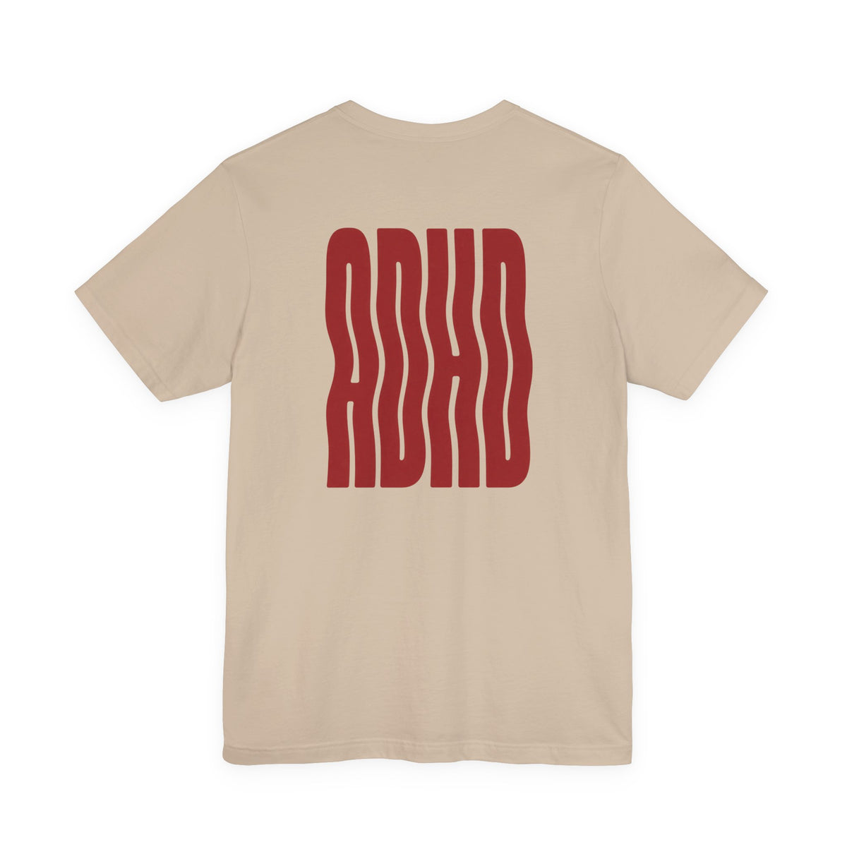 Adult Unisex abstract "ADHD' Wavy Letter Graphic T-Shirt