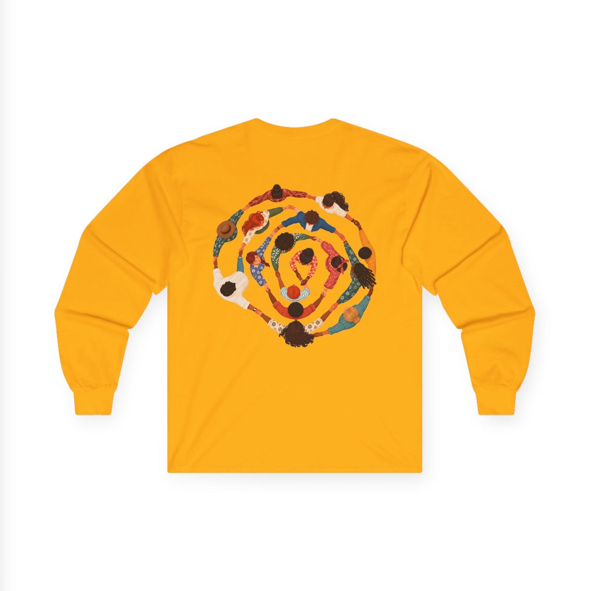 Adult Unisex Abstract Colourful Artwork Long Sleeve Tee