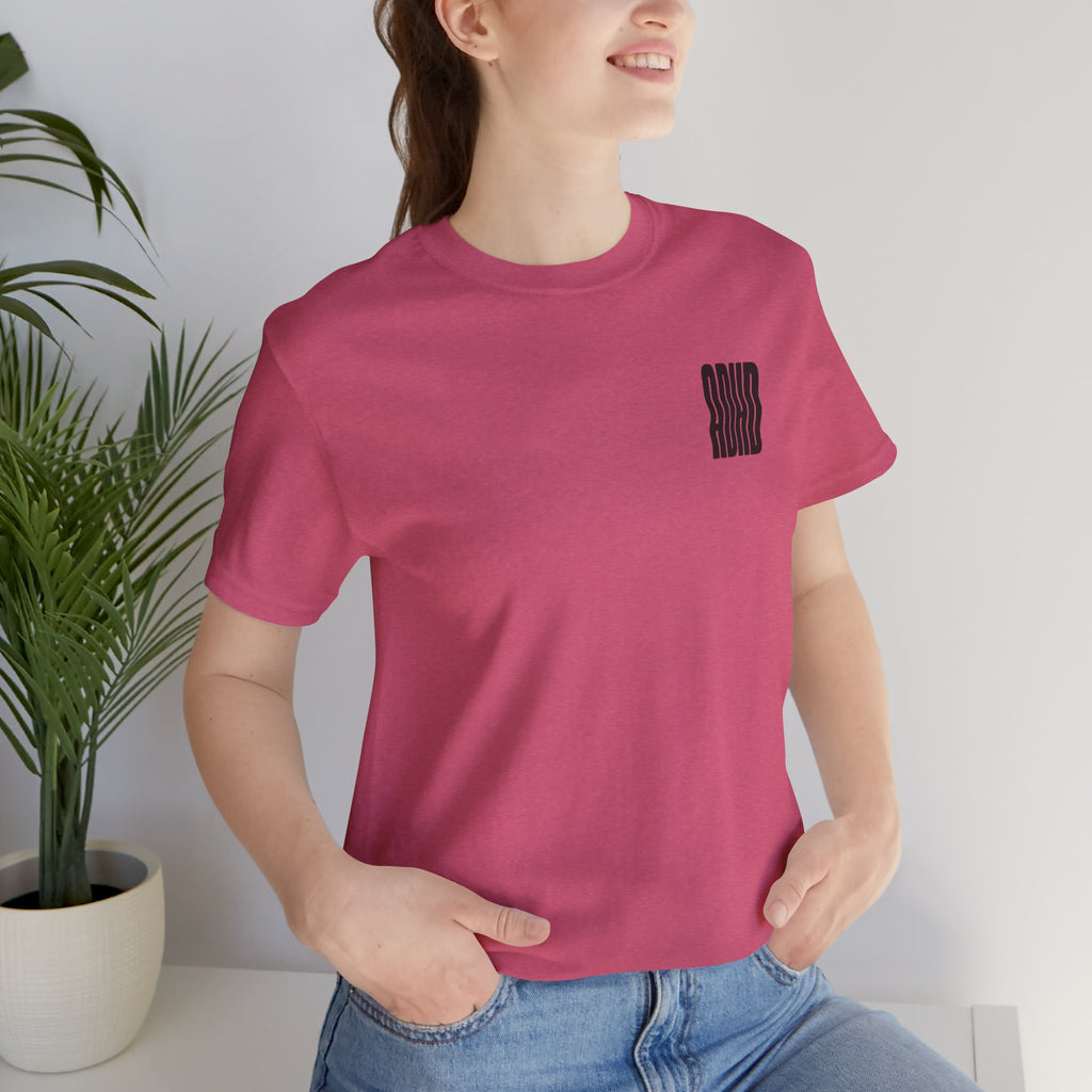 Adult Unisex abstract "ADHD' Wavy Letter Graphic T-Shirt