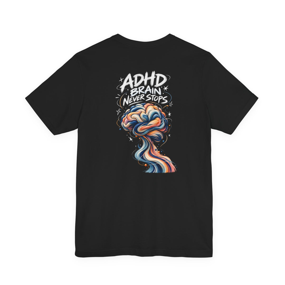 Adult Unisex "ADHD Brain Never Stops" Graphic T-Shirt