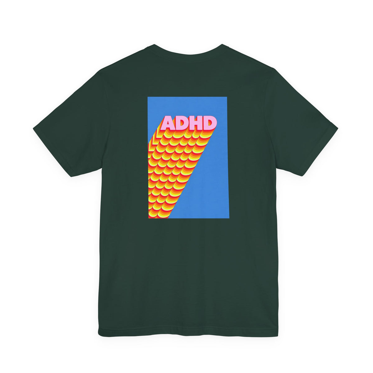 Adult Unisex ADHD Graphic T-Shirt, Colorful Neurodiversity Design