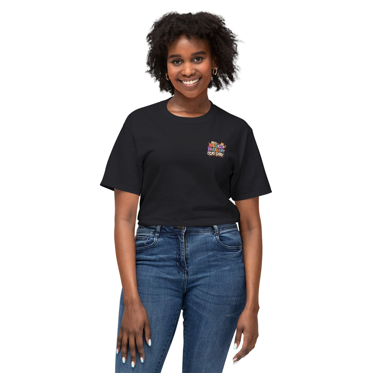 Adult Unisex "Neurodivergent Cat Lady" Graphic T-Shirt