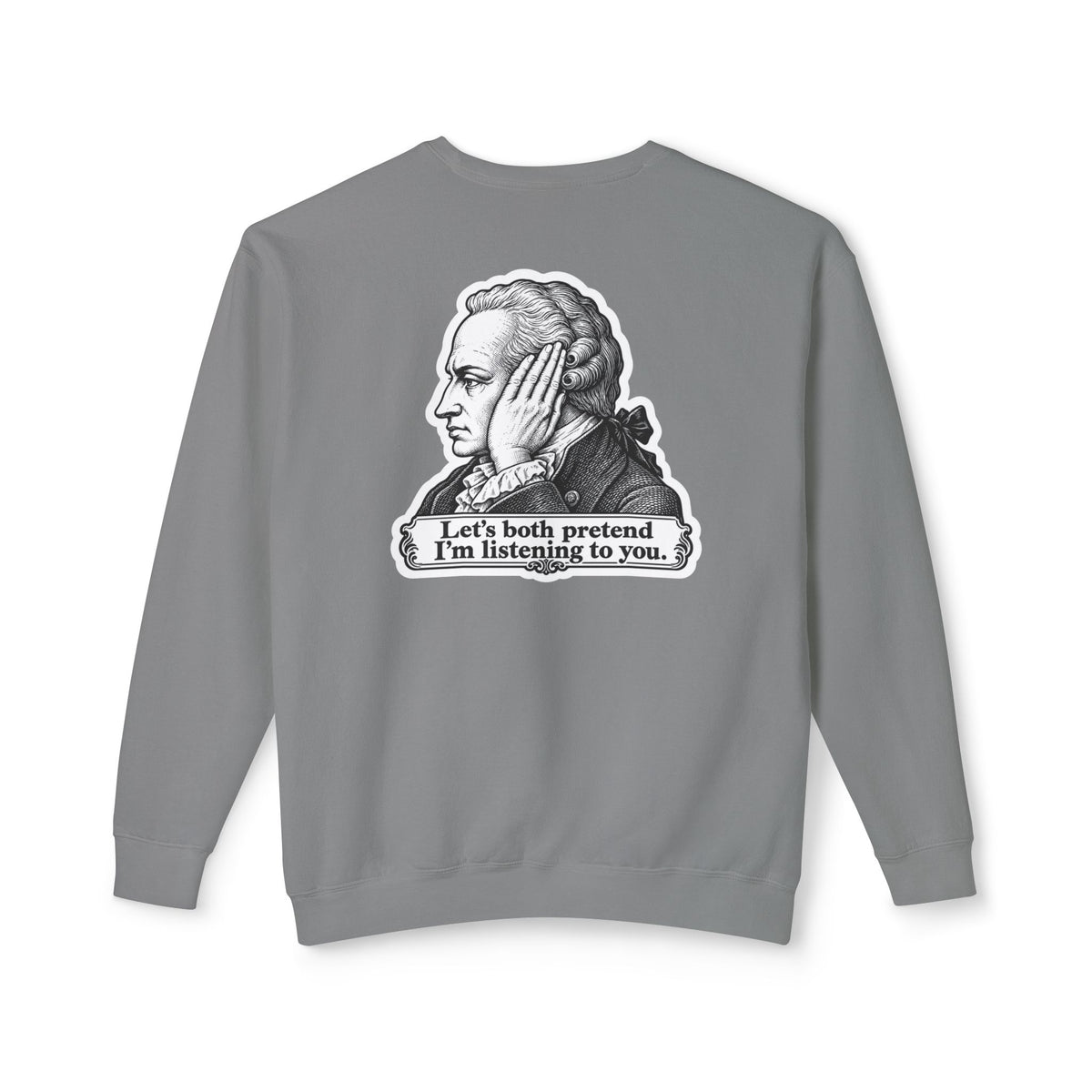 Adult Unisex "I Just Kant" Alexander Hamilton Sweatshirt, History Design