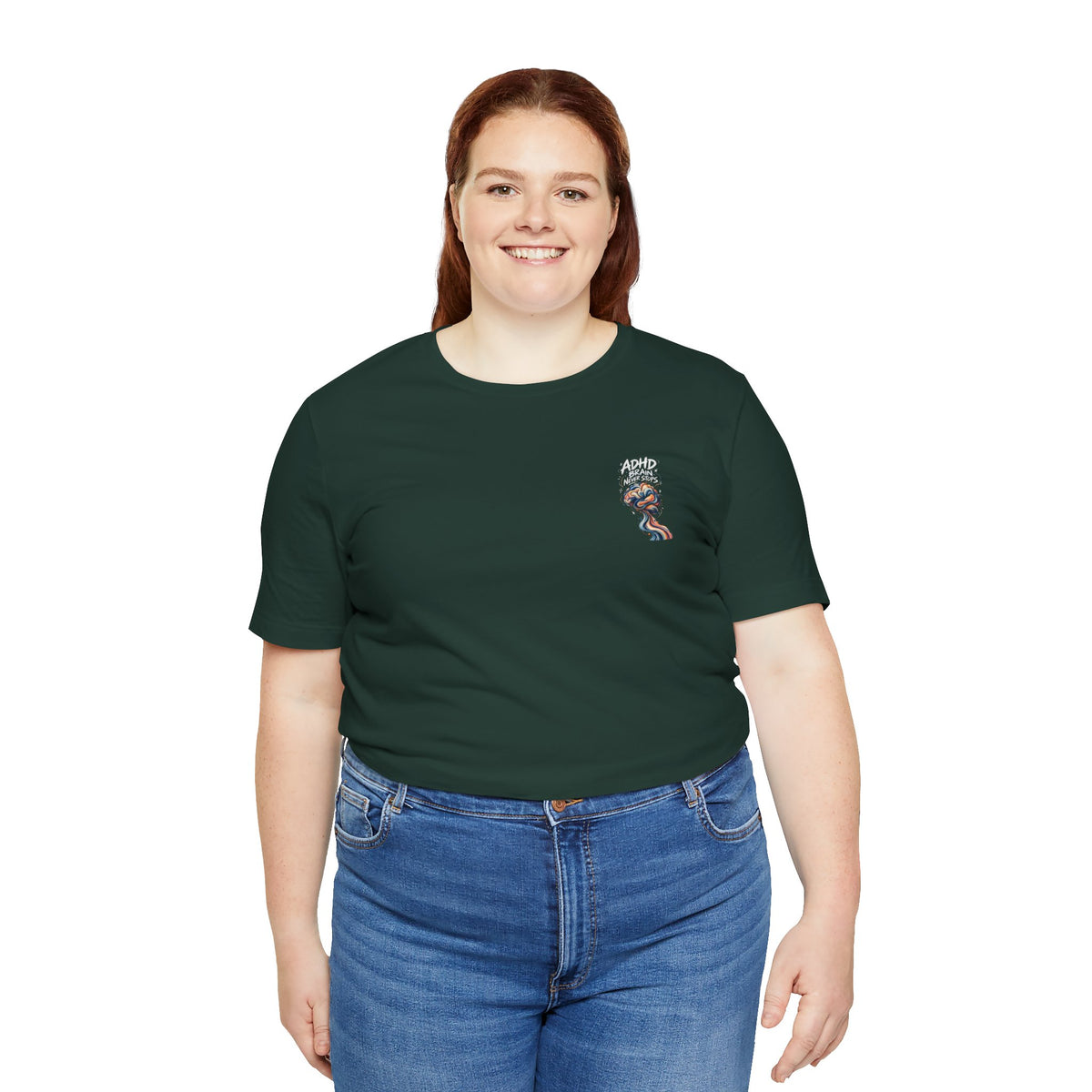 Adult Unisex "ADHD Brain Never Stops" Graphic T-Shirt