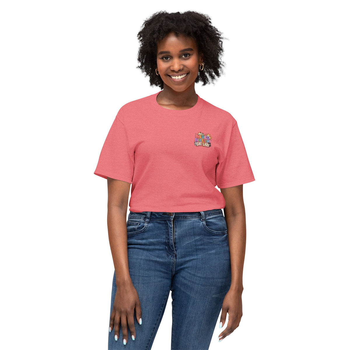Adult Unisex "Neurodivergent Cat Lady" Graphic T-Shirt