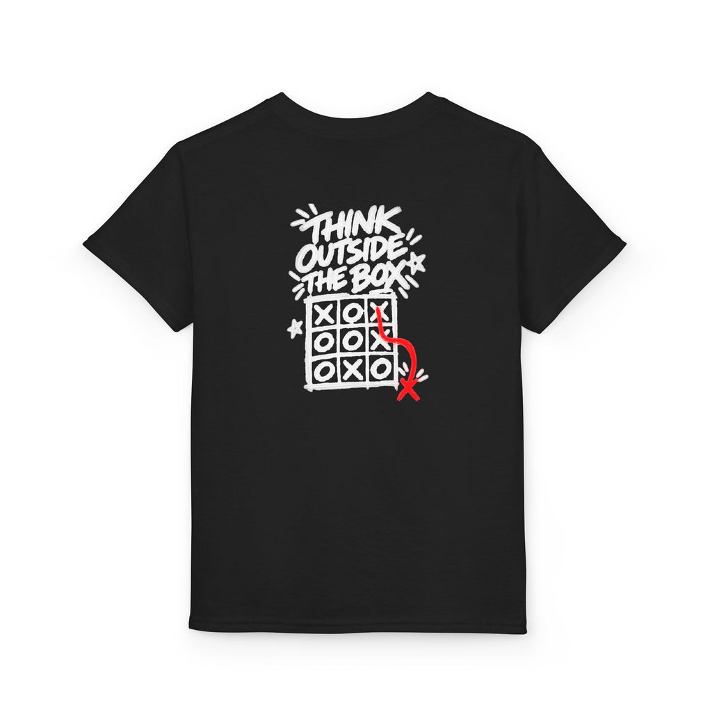 Youth Unisex "Think Outside the Box" Tic Tac Toe T-Shirt