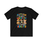 Kids Unisex "Autism Is Not a Disability" Graphic Tee