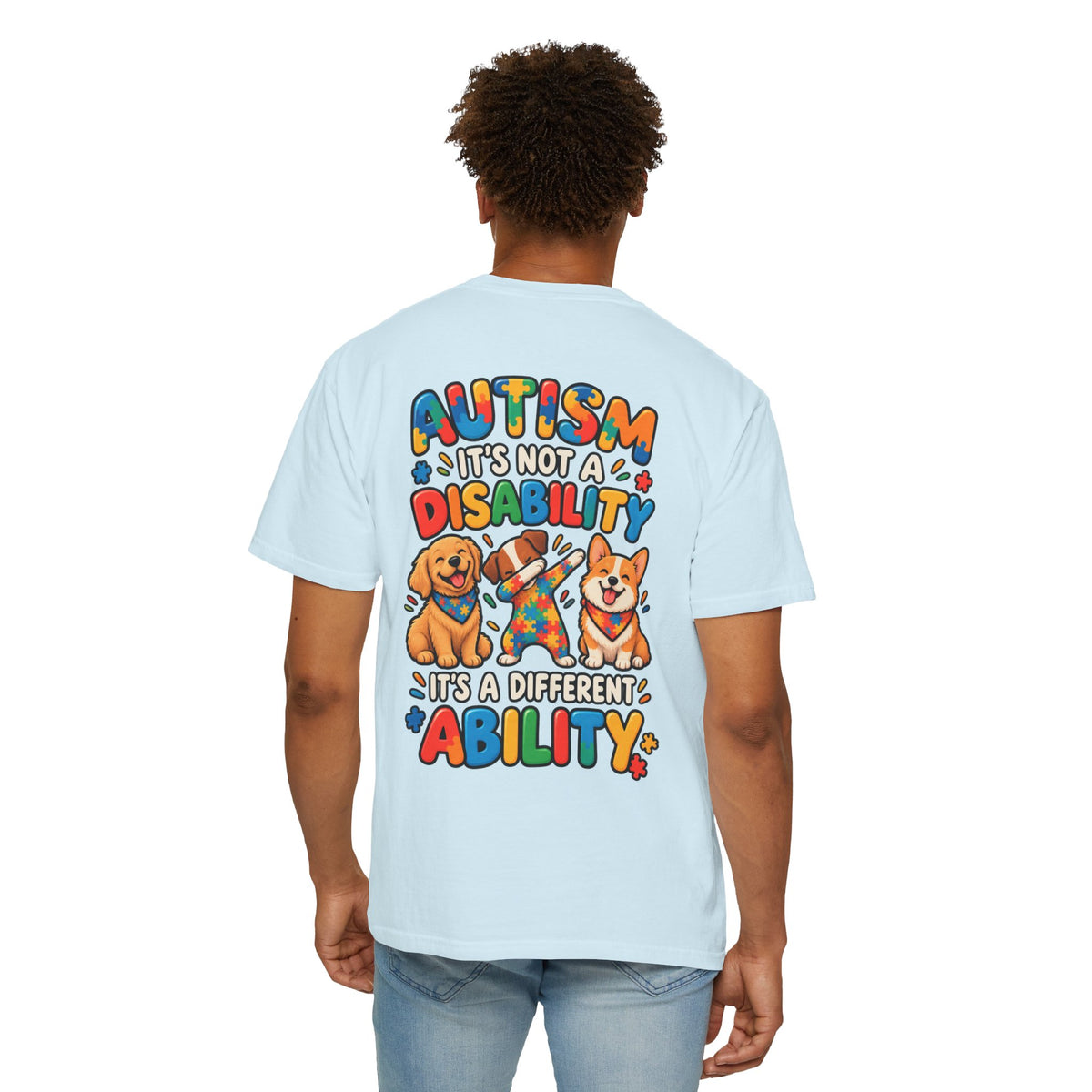 Adult Unisex "Autism Is Not a Disability Different Ability" T-Shirt