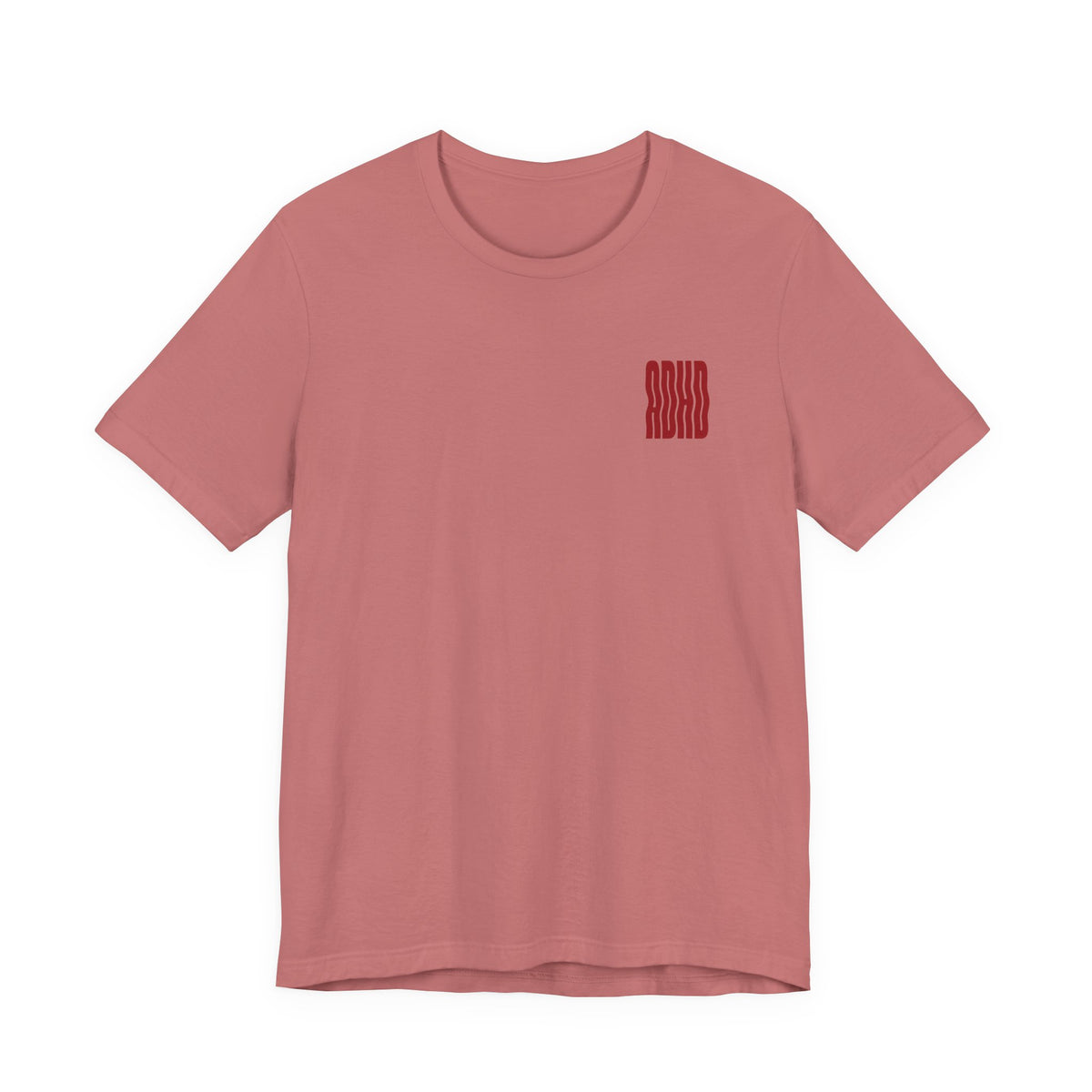 Adult Unisex abstract "ADHD' Wavy Letter Graphic T-Shirt