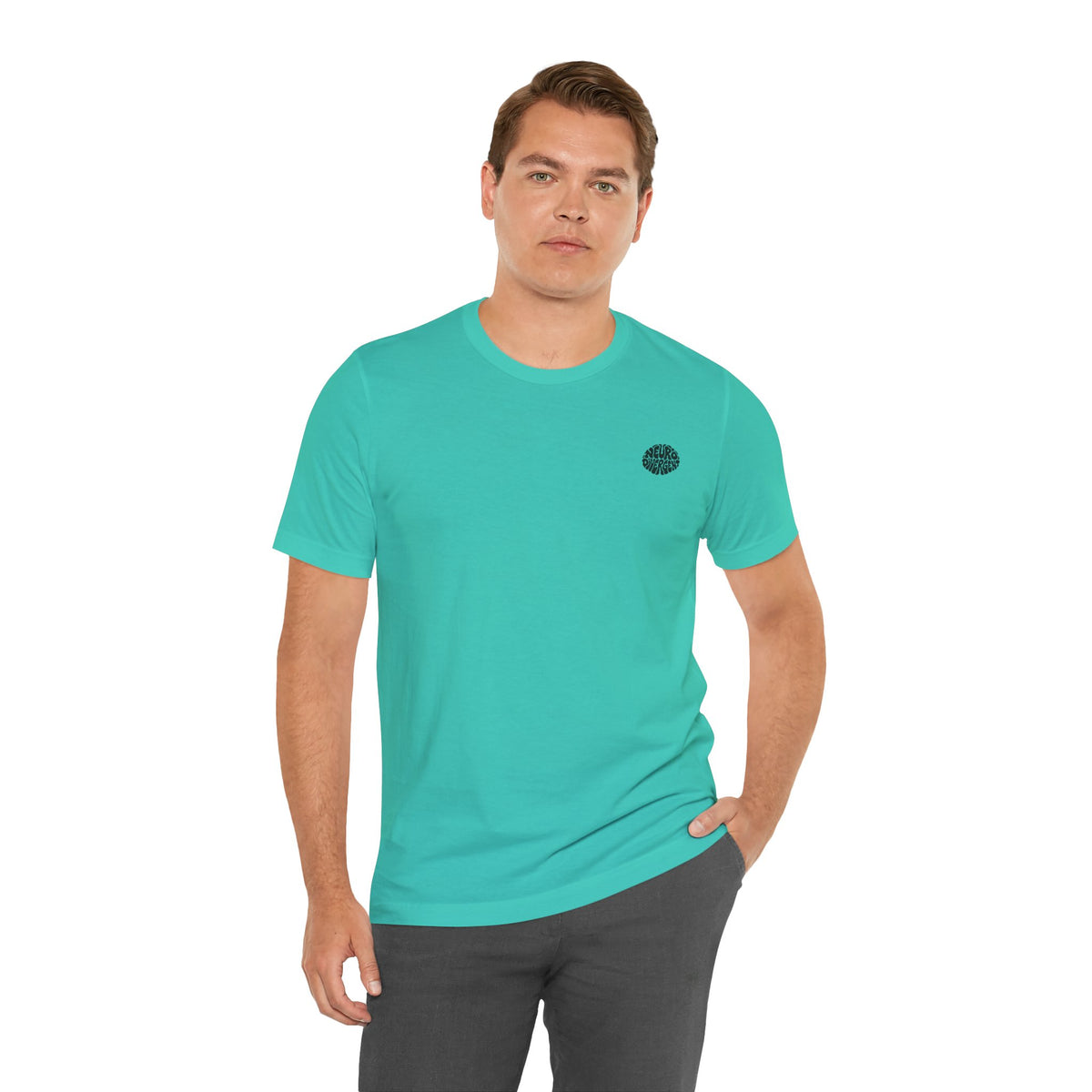 Adult Unisex "Neurodivergent" Brain Graphic T-Shirt, Neurodiversity Awareness