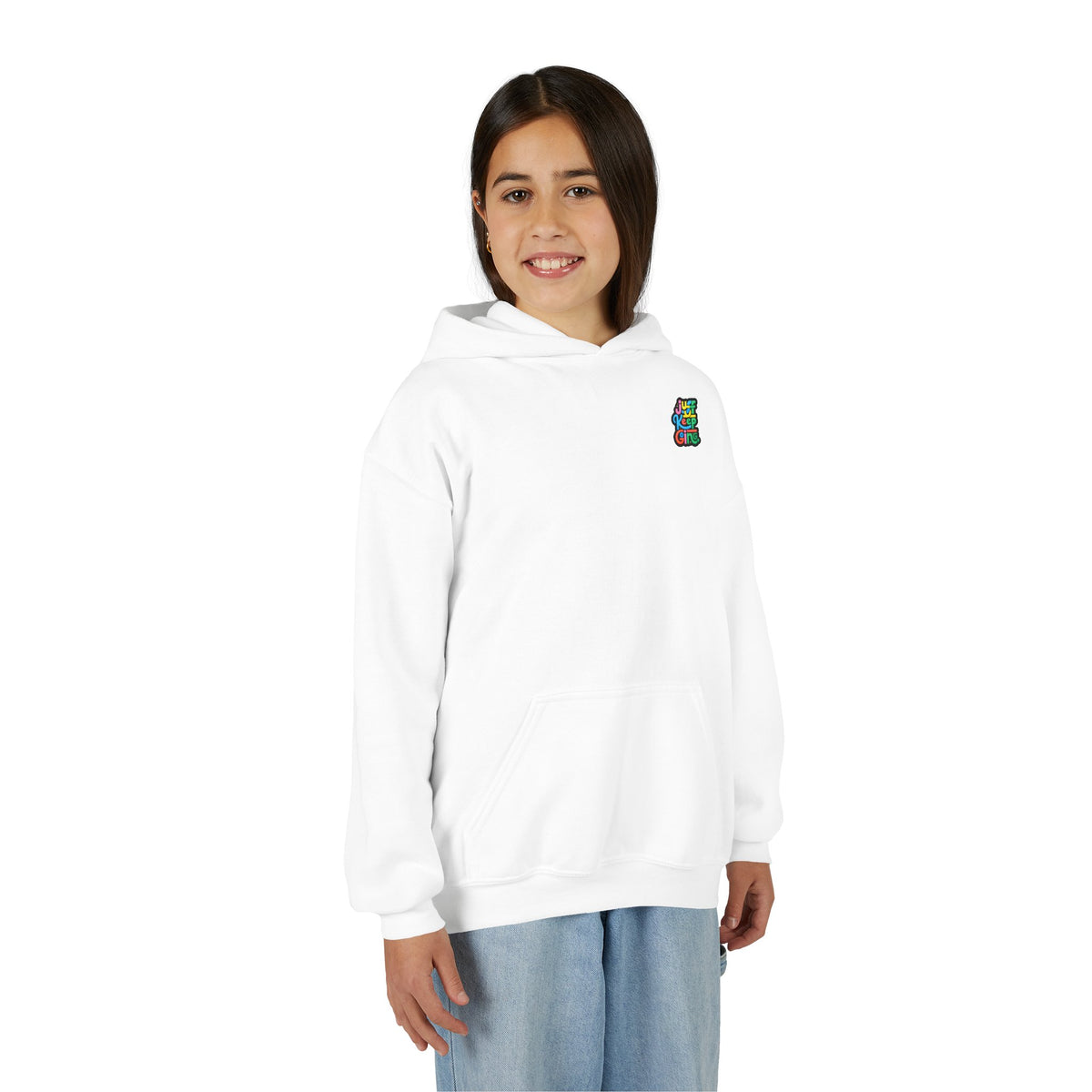 Youth "Just Keep Going" Motivational Text Hoodie