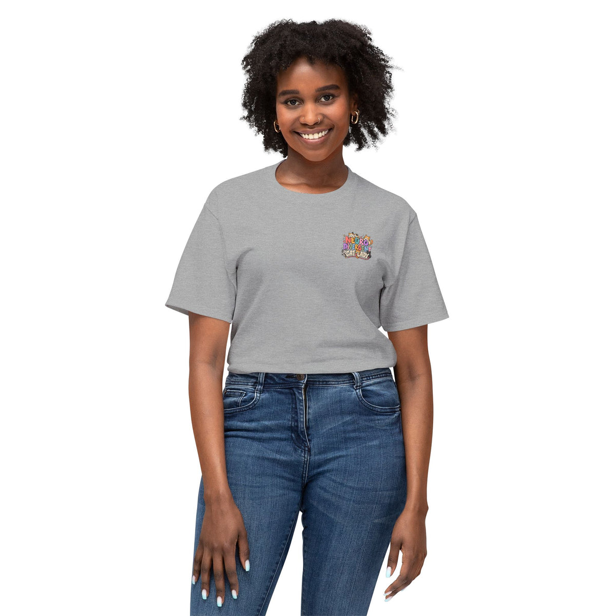 Adult Unisex "Neurodivergent Cat Lady" Graphic T-Shirt