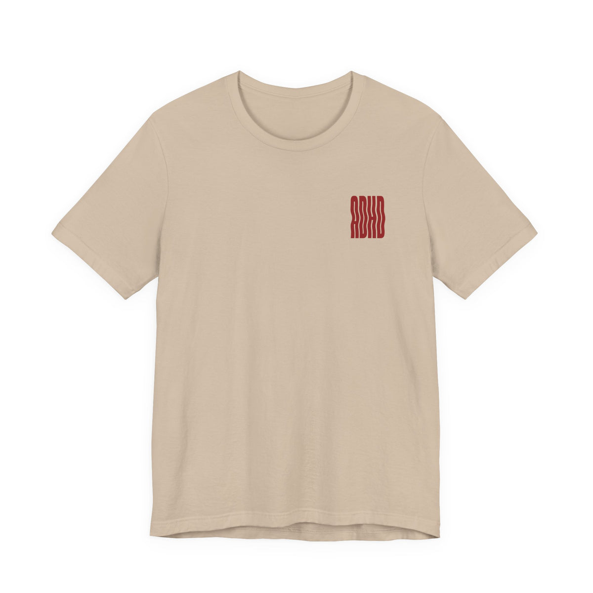Adult Unisex abstract "ADHD' Wavy Letter Graphic T-Shirt