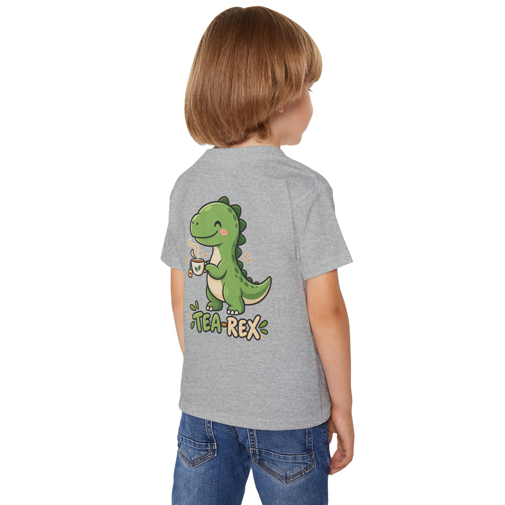 Toddler "Tea-Rex" Dinosaur Drinking Tea T-Shirt