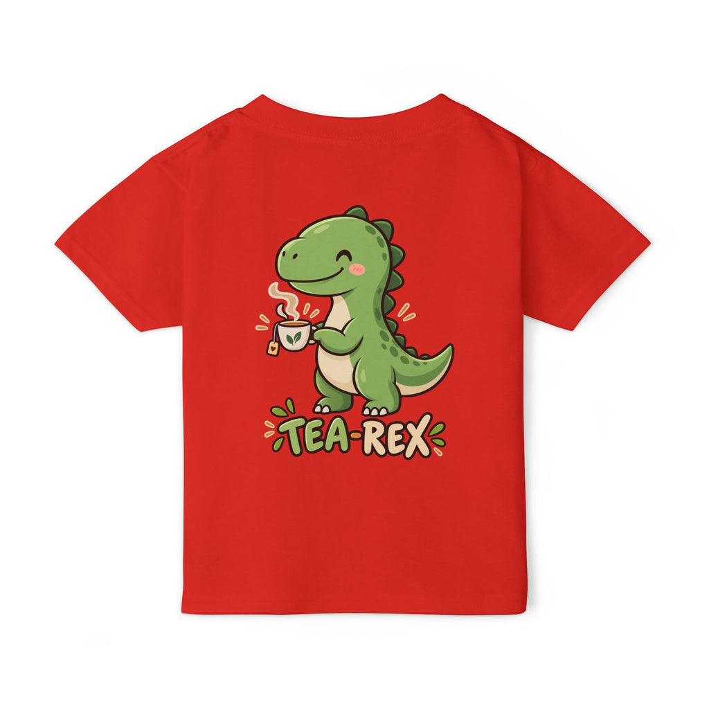 Toddler "Tea-Rex" Dinosaur Drinking Tea T-Shirt