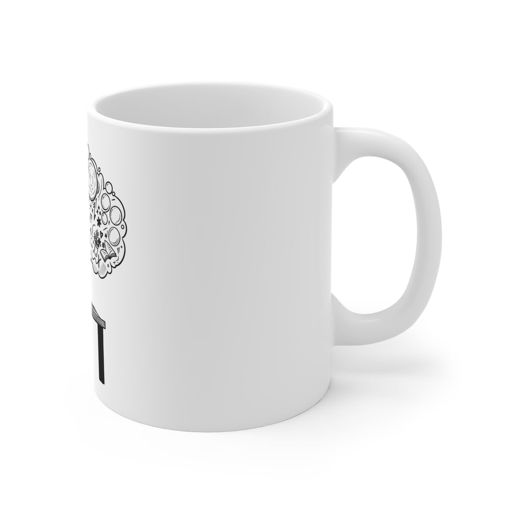 ADHD Creative Mind Illustration Mug | 11oz Ceramic Coffee Cup