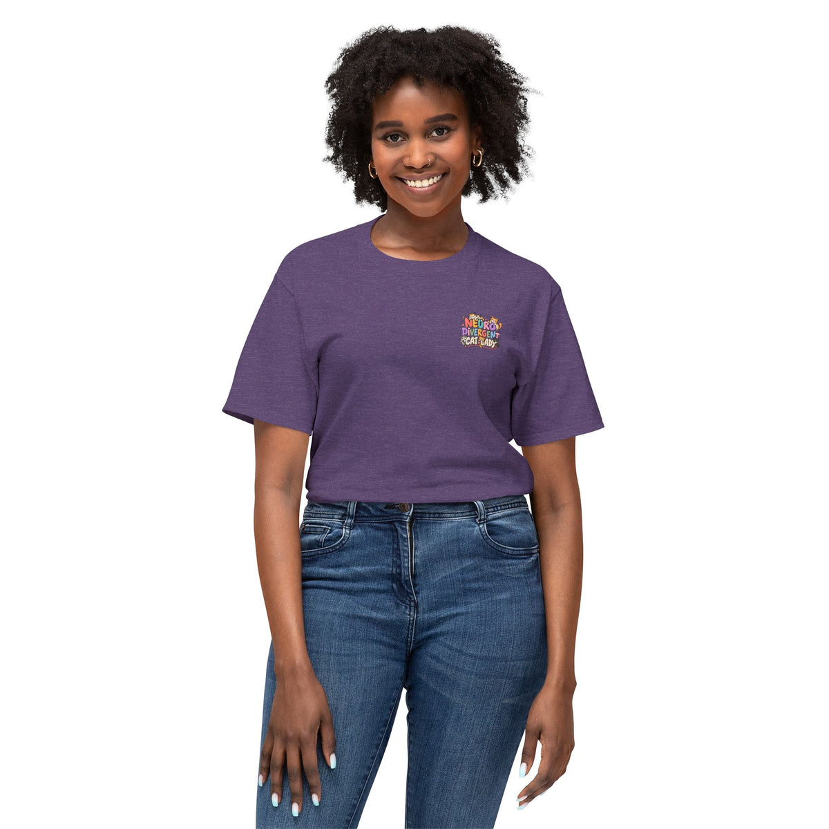 Adult Unisex "Neurodivergent Cat Lady" Graphic T-Shirt