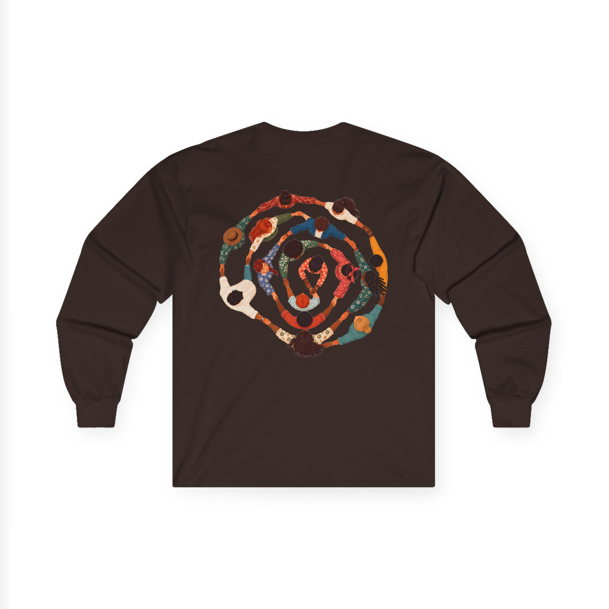 Adult Unisex Abstract Colourful Artwork Long Sleeve Tee