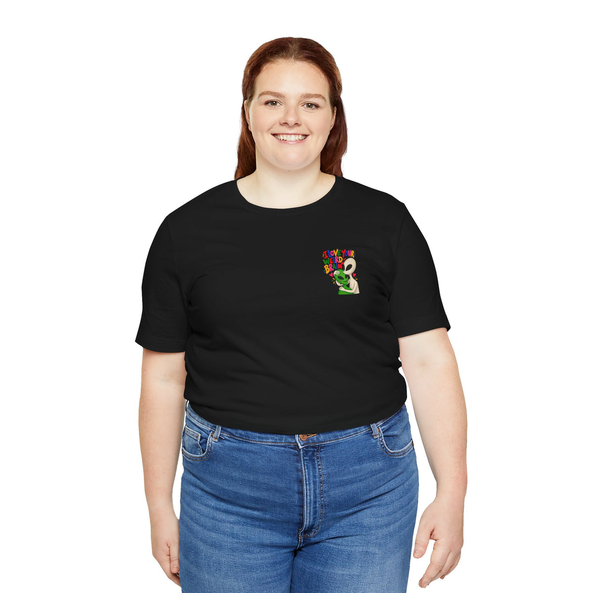 Adult Unisex "I Love Your Weird Brain" Alien T-Shirt
