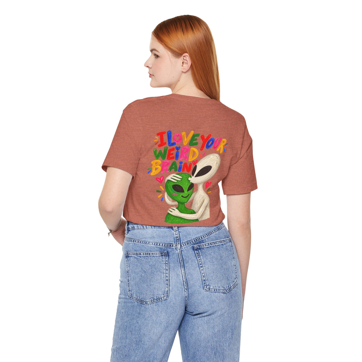 Adult Unisex "I Love Your Weird Brain" Alien T-Shirt