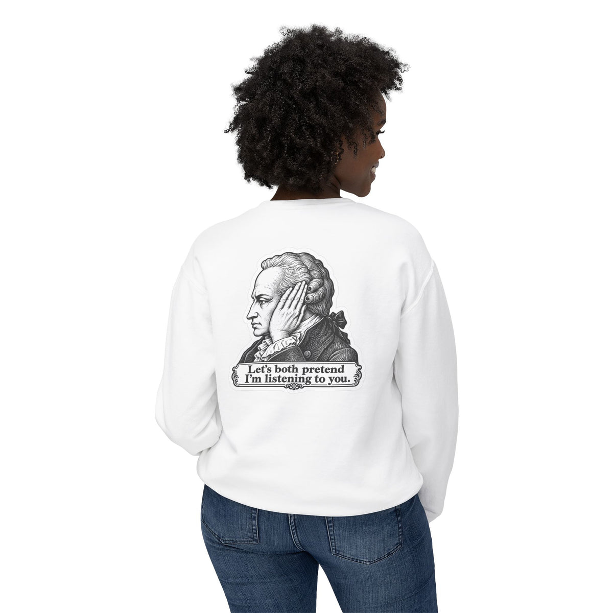 Adult Unisex "I Just Kant" Alexander Hamilton Sweatshirt, History Design
