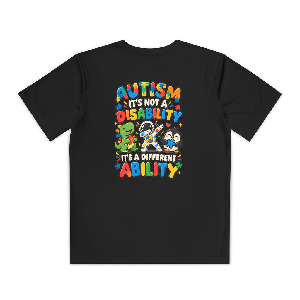 Youth  "Autism Is Not a Disability Different Ability" T-Shirt