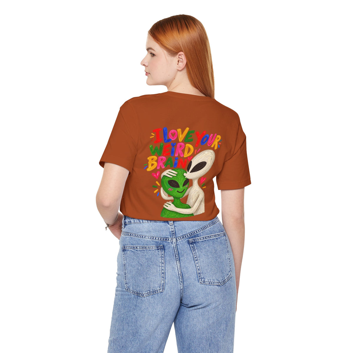 Adult Unisex "I Love Your Weird Brain" Alien T-Shirt