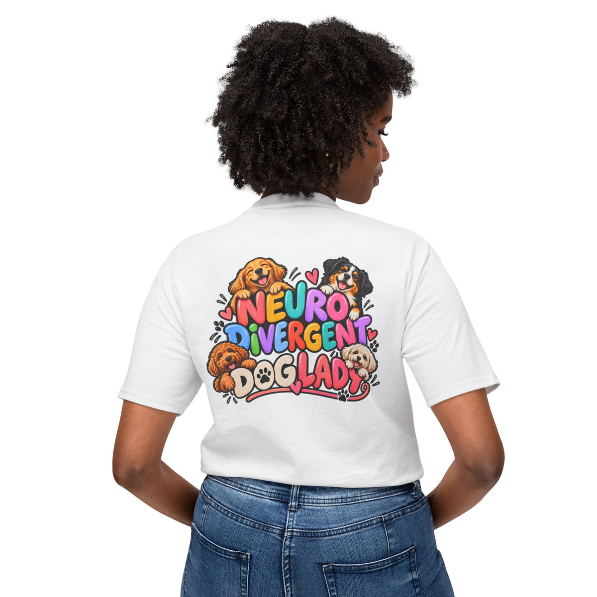 Adult Unisex "Neurodivergent Dog Lady" Graphic T-Shirt