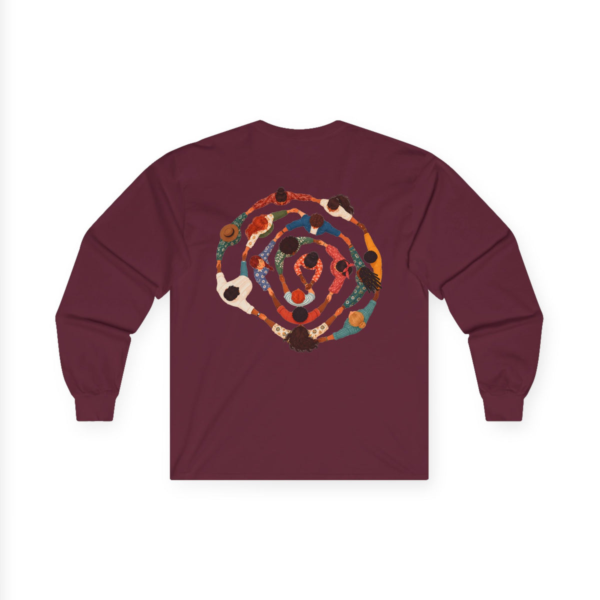 Adult Unisex Abstract Colourful Artwork Long Sleeve Tee