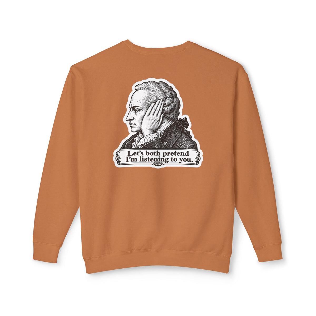 Adult Unisex "I Just Kant" Alexander Hamilton Sweatshirt, History Design