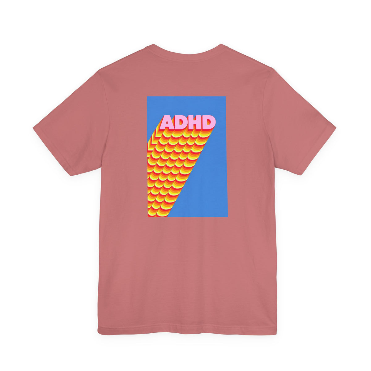 Adult Unisex ADHD Graphic T-Shirt, Colorful Neurodiversity Design