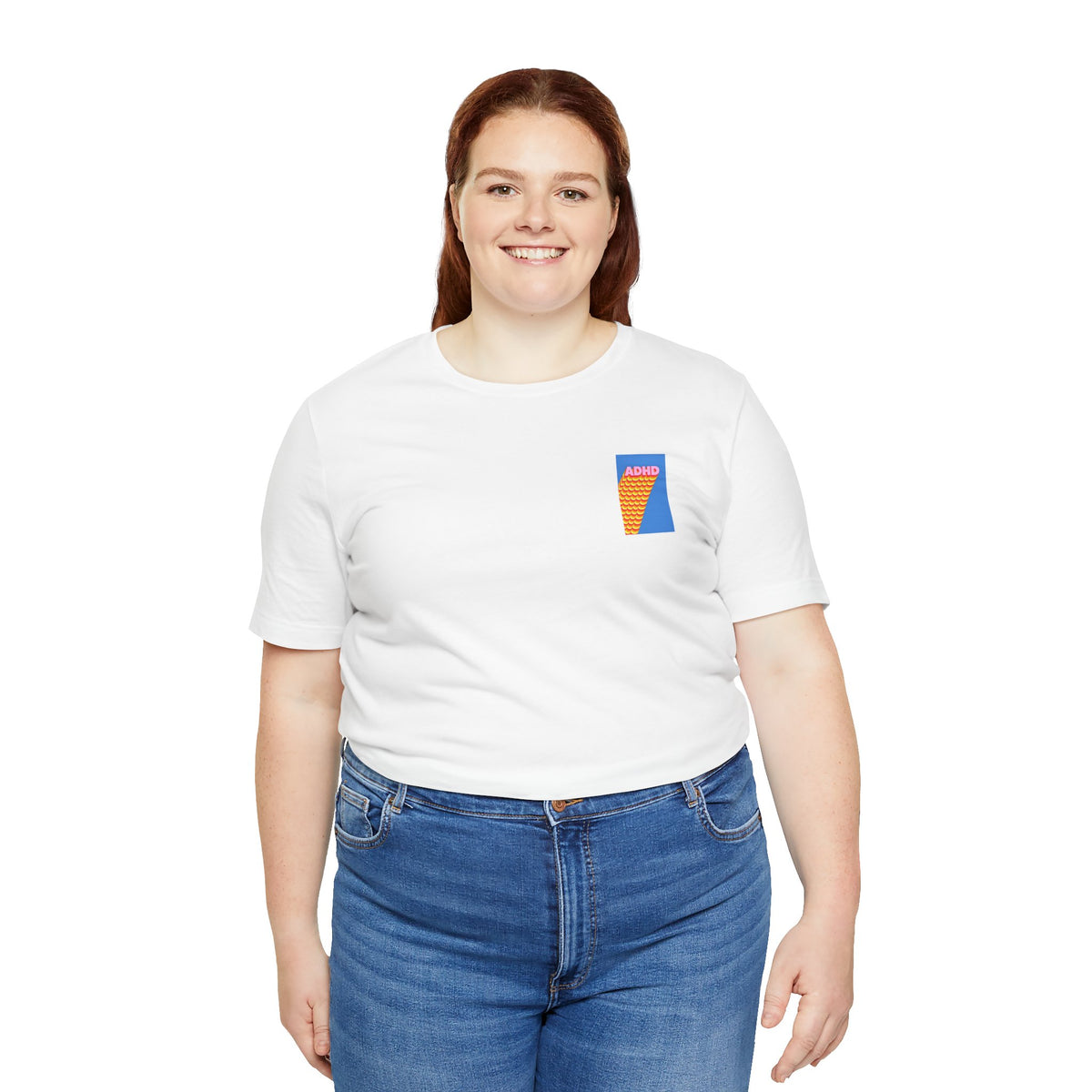 Adult Unisex ADHD Graphic T-Shirt, Colorful Neurodiversity Design