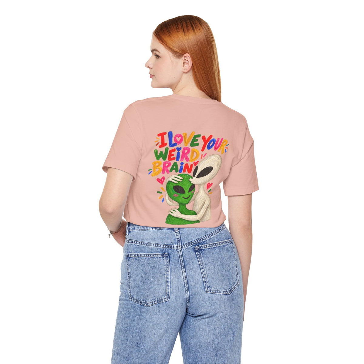 Adult Unisex "I Love Your Weird Brain" Alien T-Shirt