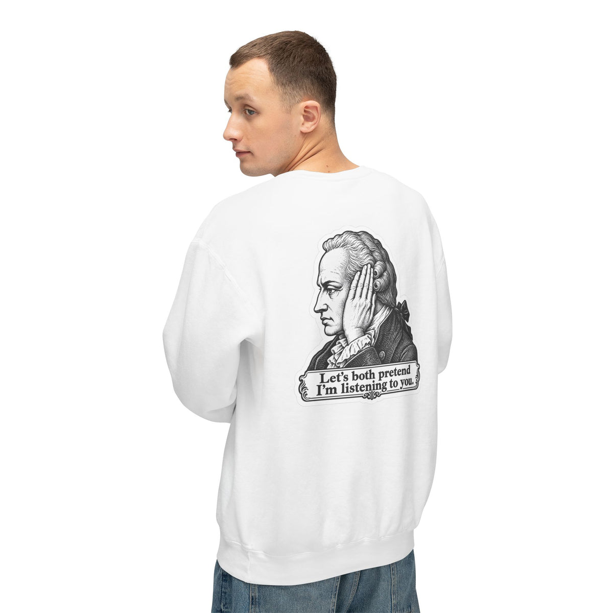 Adult Unisex "I Just Kant" Alexander Hamilton Sweatshirt, History Design