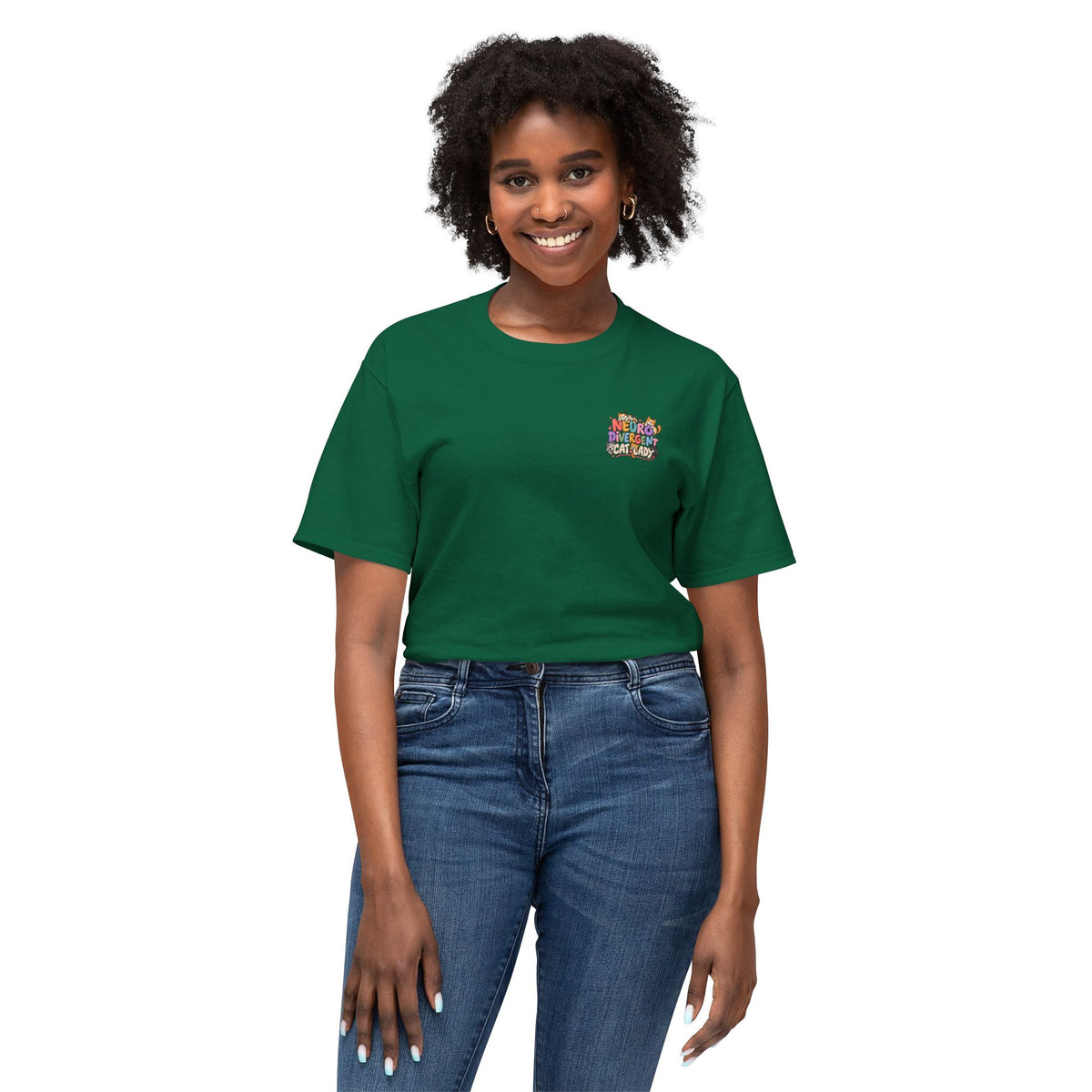 Adult Unisex "Neurodivergent Cat Lady" Graphic T-Shirt