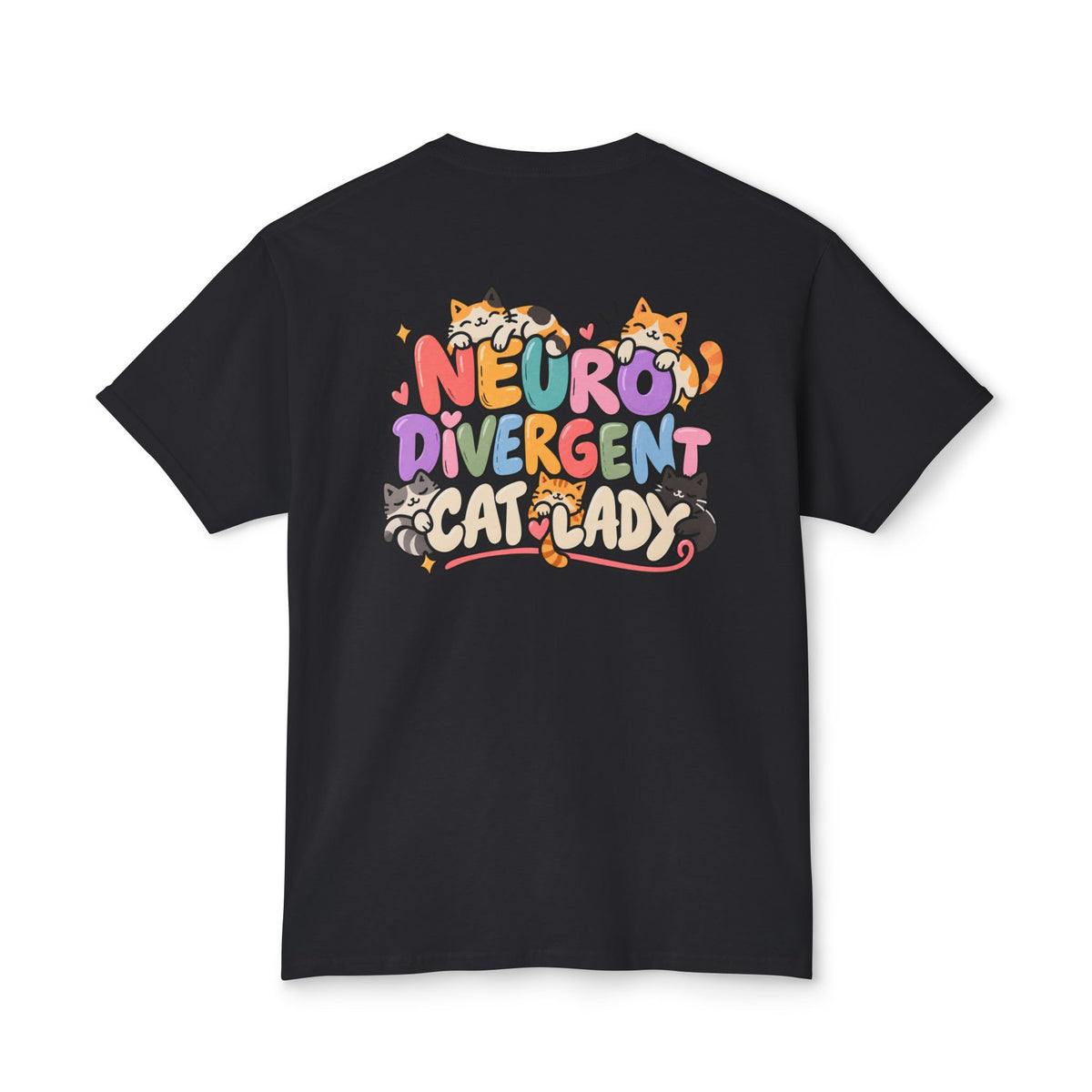 Adult Unisex "Neurodivergent Cat Lady" Graphic T-Shirt