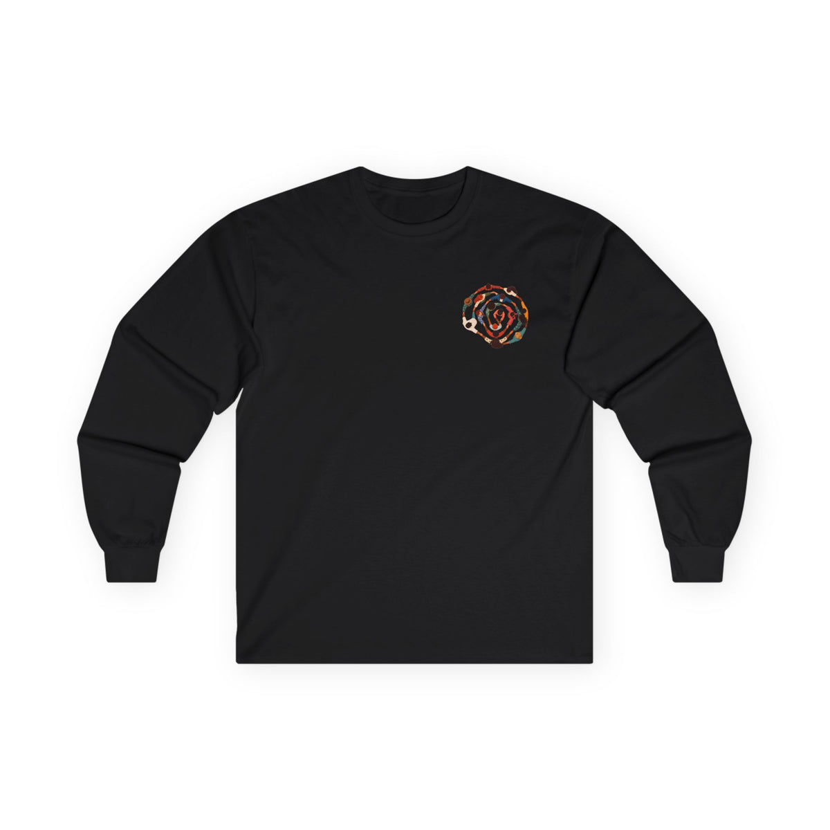 Adult Unisex Abstract Colourful Artwork Long Sleeve Tee
