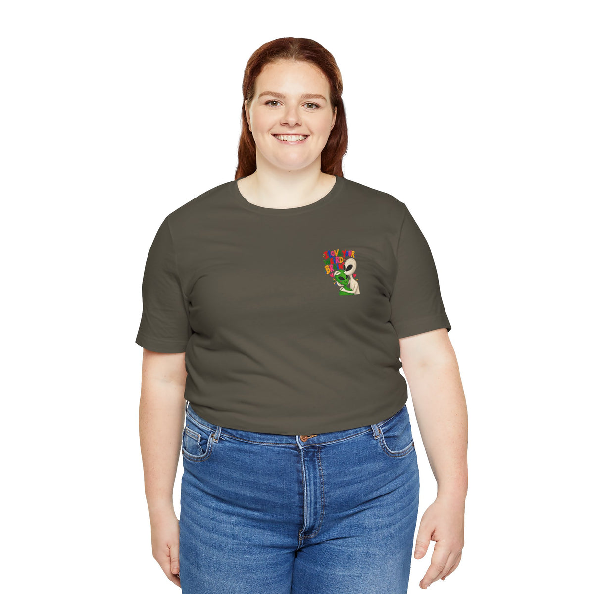 Adult Unisex "I Love Your Weird Brain" Alien T-Shirt