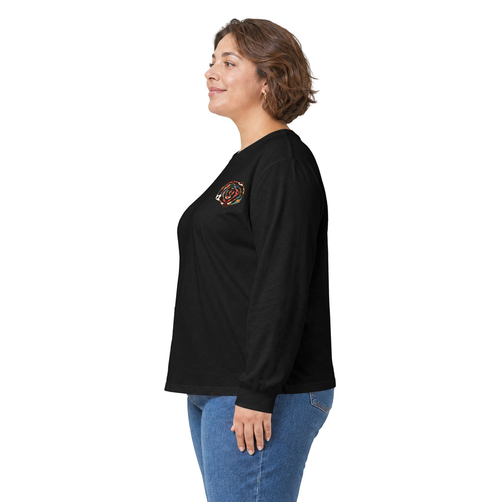 Adult Unisex Abstract Colourful Artwork Long Sleeve Tee